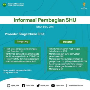 Read more about the article Informasi Pengambilan SHU Tahun Buku 2019