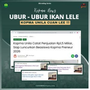 Kopma Unila Cetak Sejarah Raih Omzet 1,5 M di Tahun 2024